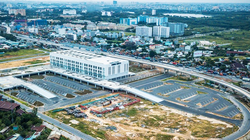 Bến xe Miền Đông mới trên đường Xa lộ Hà Nội, Quận 9, TP HCM.