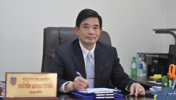 Giám đốc Sở Tư pháp Lâm Đồng Nguyễn Quang Tuyến.