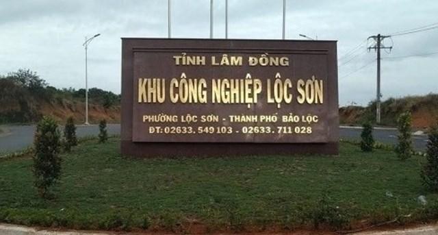 KCN Lộc Sơn, huyện Bảo Lộc.