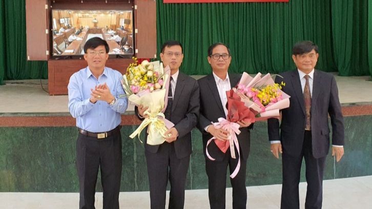 Ông Hoàng Sĩ Bích (thứ 2 từ trái sang) sẽ là tân Giám đốc Sở NN&PTNT Lâm Đồng. Ảnh: Duy Danh