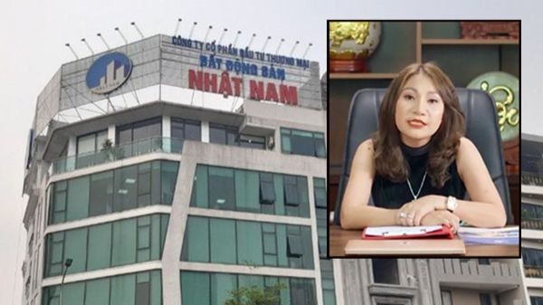 Bà Vũ Thị Thúy, Tổng Giám đốc Công ty BĐS Nhật Nam đang bị điều tra về tội Lừa đảo chiếm đoạt tài sản.