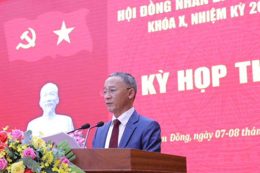 Ông Hiệp tại kỳ họp HĐND tỉnh Lâm Đồng Khoá X, nhiệm kỳ 2021 – 2026 ngày 7/12/2023.

