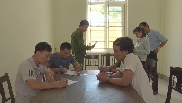 Tài xế Nguyễn Văn Hùng tại cơ quan điều tra