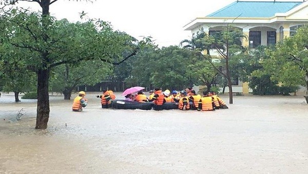 Nguy cơ xảy ra ngập lụt diện rộng do hoàn lưu bão số 9 ở Quảng Trị là rất lớn