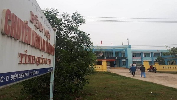 Bệnh viện chuyên khoa Lao và Bệnh viện Phổi tỉnh Quảng Trị nơi điều trị các ca nhiễm COVID-19.