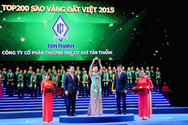 Công ty Tân Thanh vinh dự nhận giải thưởng “Sao Vàng Đất Việt năm 2015”