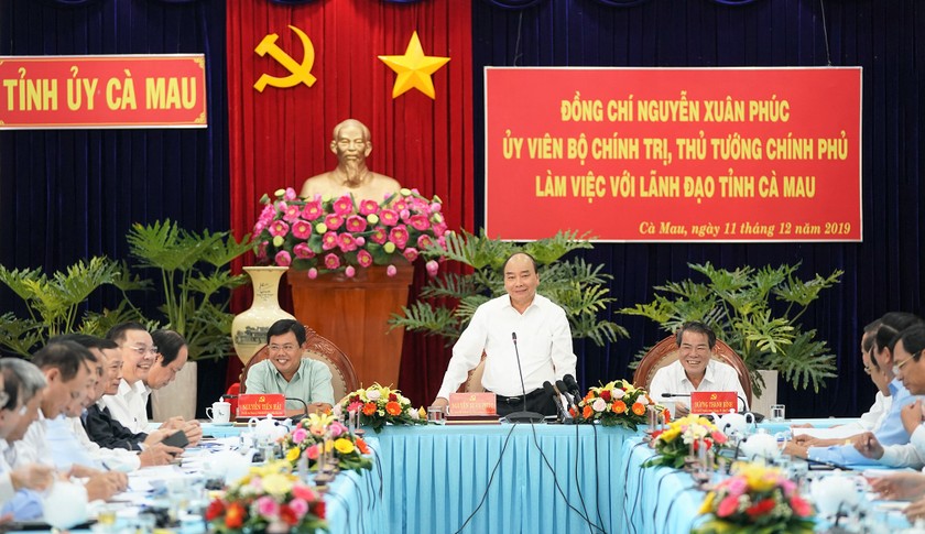 Thủ tướng Nguyễn Xuân Phúc ghi nhận nhiều chuyển biến tích cực ở Cà Mau 