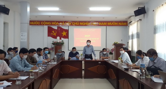 Họp báo và giao ban báo chí định kỳ tháng 4/2020 của tỉnh Kiên Giang.