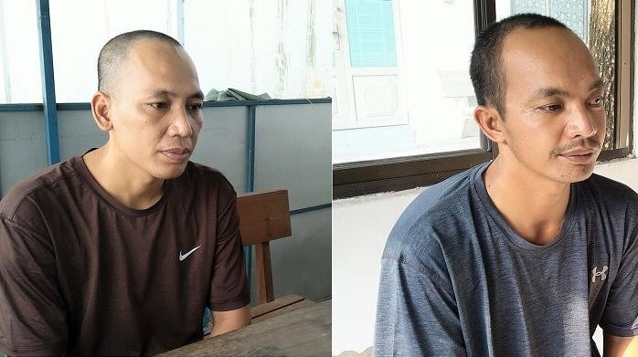 Nguyễn Hoanh Tha (trái) và Nguyễn Văn Thắng. 