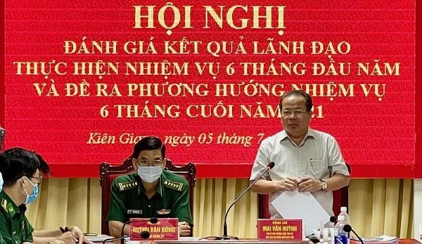 Ông Mai Văn Huỳnh, Phó Bí thư Thường trực Tỉnh ủy, Chủ tịch HĐND tỉnh Kiên Giang, phát biểu chỉ đạo Hội nghị.