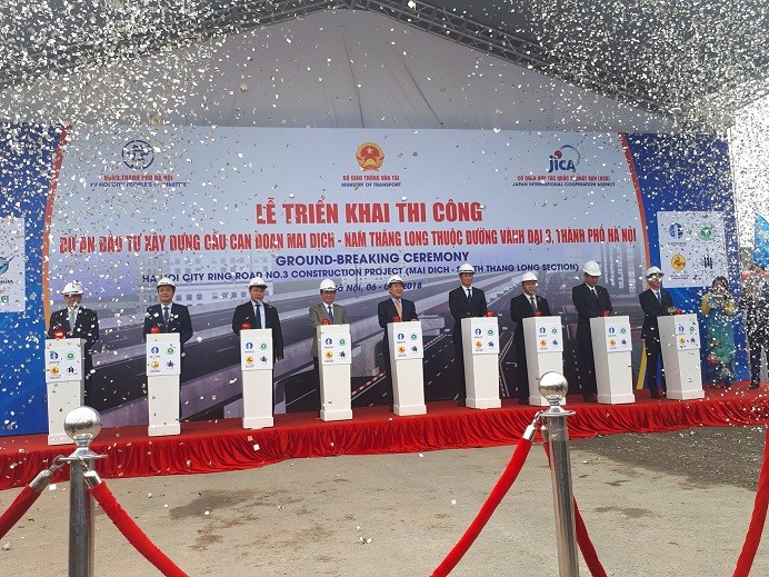 Lễ khởi công dự án cầu cạn Mai Dịch - Nam Thăng Long