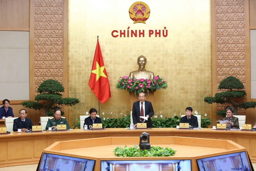 Phó Thủ tướng thường trực Chính phủ Trương Hòa Bình chủ trì hội nghị (ảnh: VGP)