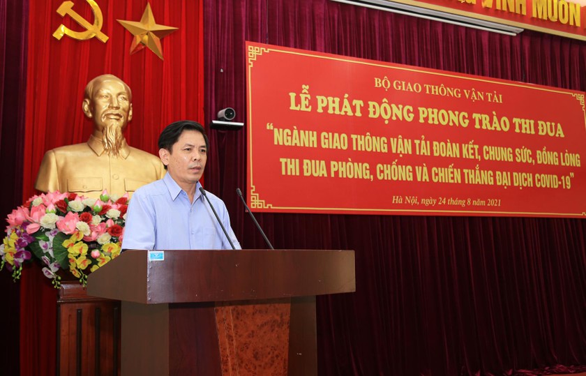 Bộ trưởng Nguyễn Văn Thể phát động phong trào thi đua phòng chống COVID-19 của ngành GTVT