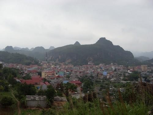 Một góc thị trấn Đồng Đăng.