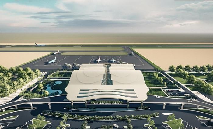 Một trong những phương án thiết kế sân bay Quảng Trị