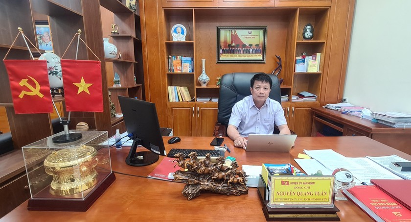 Ông Nguyễn Quang Tuấn - Bí thư Huyện ủy Văn Quan