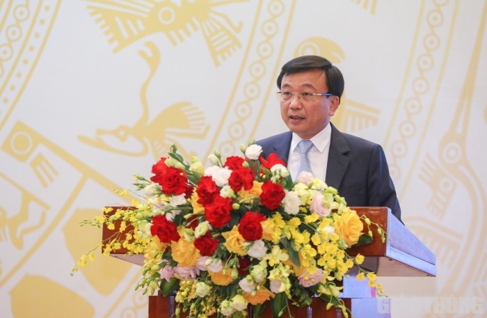 Thứ trưởng Nguyễn Danh Huy báo cáo tổng kết năm 2022 của Bộ GTVT