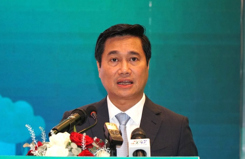 Thứ trưởng Bộ Xây dựng Nguyễn Tường Văn phát biểu tại sự kiện. (Ảnh: Bộ Xây dựng cung cấp).