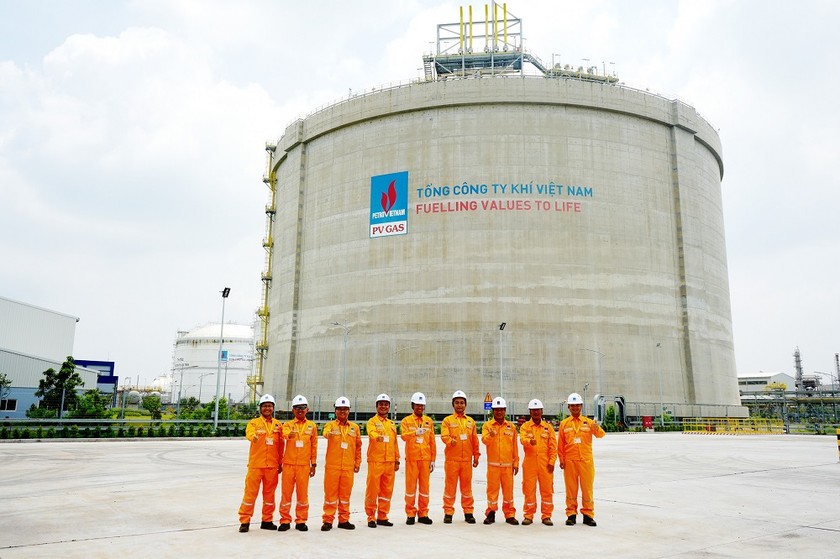 Niềm tự hào của các thành viên tham gia hoàn thành xây dựng Kho chứa LNG Thị Vải - Trái tim của chuỗi dự án, được coi là hạng mục phức tạp nhất và lần đầu tiên được thi công tại Việt Nam.