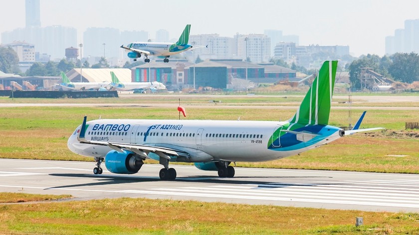 Bamboo Airways dự kiến dừng nhiều đường bay quốc tế để duy trì ổn định đường bay nội địa. (Ảnh: Bamboo Airways)
