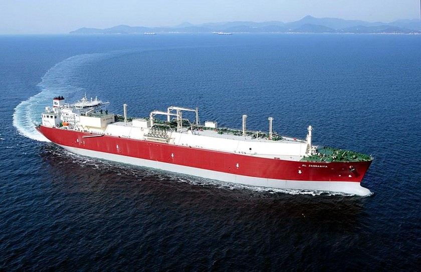 Tàu tiêu chuẩn chở LNG với sức chứa 70.000 tấn. (Ảnh minh họa).