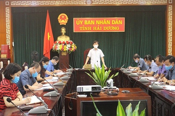 Ban Chỉ đạo Phòng chống dịch bệnh COVID-19 của tỉnh Hải Dương họp ngày 12/8