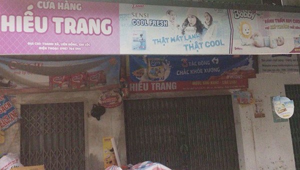Sở Y tế tỉnh Hải Dương thông báo tìm người từng đến cửa hàng Hiếu Trang (Ảnh: Báo Hải Dương)