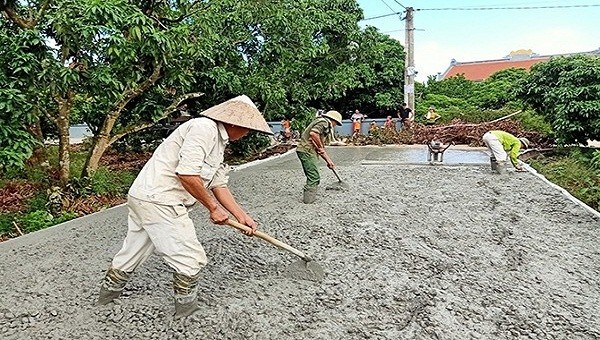 Huyện Thanh Hà đang nỗ  lực về đích nông thôn mới.
