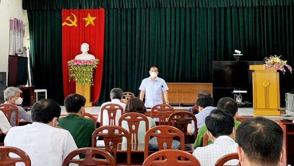 Phó Chủ tịch UBND tỉnh Hải Dương làm việc với  huyện Kim Thành sáng ngày 20/5.
