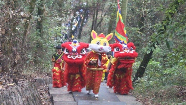 Lễ tế trời đất trên núi Ngũ Nhạc là nghi lễ quan trọng của Lễ hội mùa xuân Côn Sơn - Kiếp Bạc hằng năm