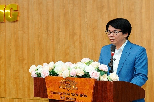 Ông Nguyễn Cao Thắng, Giám đốc Sở TTTT tỉnh Hải Dương báo cáo kết quả chuyển đổi số 10 tháng đầu năm trên địa bàn.