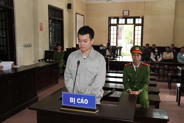 Bị cáo Nguyễn Viết Khánh tại tòa