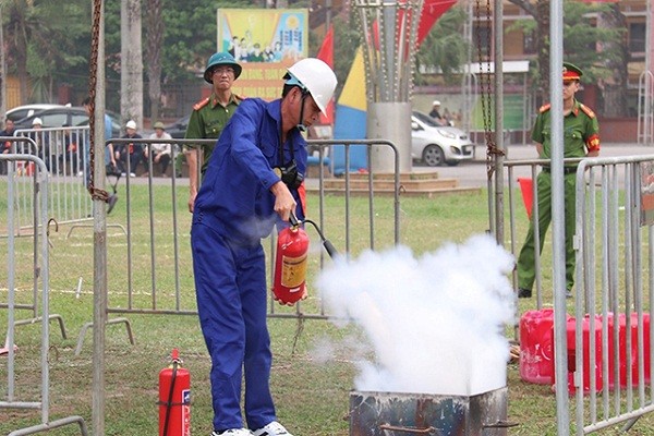Huyện Thanh Hà (Hải Dương) tổ chức hội thi “Tổ liên gia an toàn phòng cháy, chữa cháy” quy mô lớn