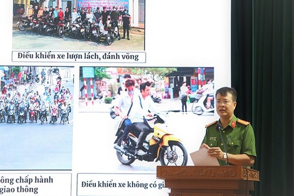 Công an huyện Thanh Hà bàn giải pháp hạn chế vi phạm an ninh trật tự, an toàn giao thông trong thanh thiếu niên