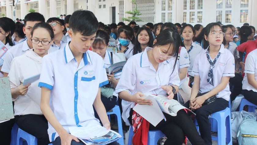Học sinh tham gia Chương trình Tư vấn tuyển sinh-hướng nghiệp 2020 tỉnh Bà Rịa - Vũng Tàu.
