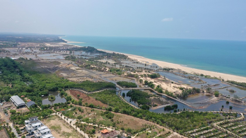 Toàn cảnh dự án Khu du lịch Bình Châu tại xã Bình Châu, huyện Xuyên Mộc, tỉnh Bà Rịa - Vũng Tàu