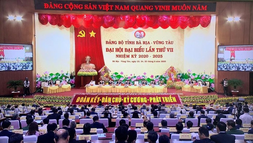 Đại hội Đảng bộ tỉnh Bà Rịa - Vũng Tàu lần thứ VII, nhiệm kỳ 2020 - 2025.