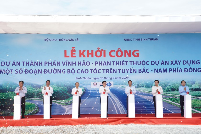 Lễ khởi công dự án thành phần Vĩnh Hảo - Phan Thiết. 