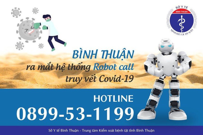 Bình Thuận triển khai Robotcall trong phòng, chống dịch COVID-19