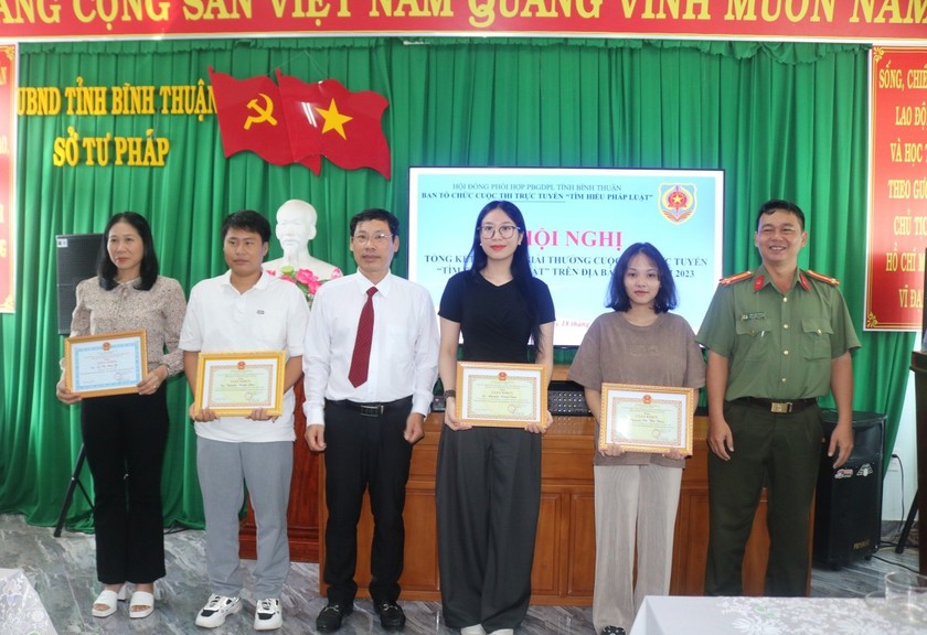 Bình Thuận: Tổng kết và trao giải Cuộc thi trực tuyến “Tìm hiểu pháp luật” năm 2023