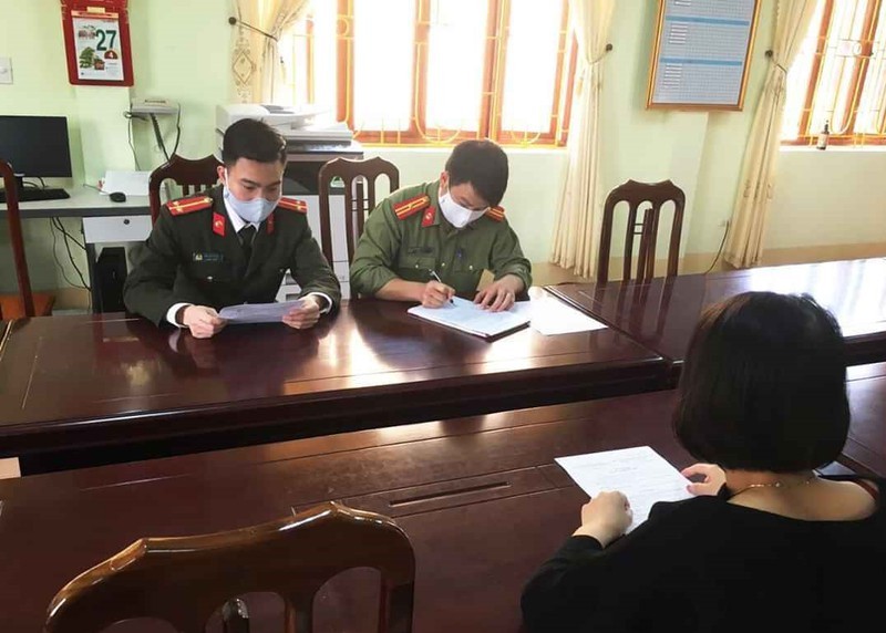 Lực lượng Công an tỉnh Lai Châu xử lý nghiêm trường hợp đăng tin sai sự thật về dịch bệnh Covid-19.