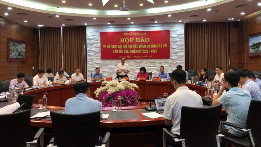 Họp báo thông tin về Đại hội đại biểu Đảng bộ tỉnh Lào Cai lần thứ XVI, nhiệm kỳ 2020 – 2025.
