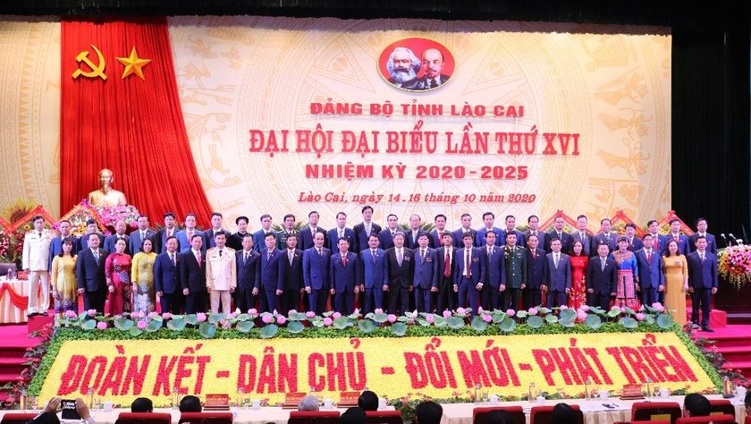 Ban Chấp hành Đảng bộ tỉnh Lào Cai  khóa XVI, nhiệm kỳ 2020-2025 chính thức ra mắt tại Đại hội. 