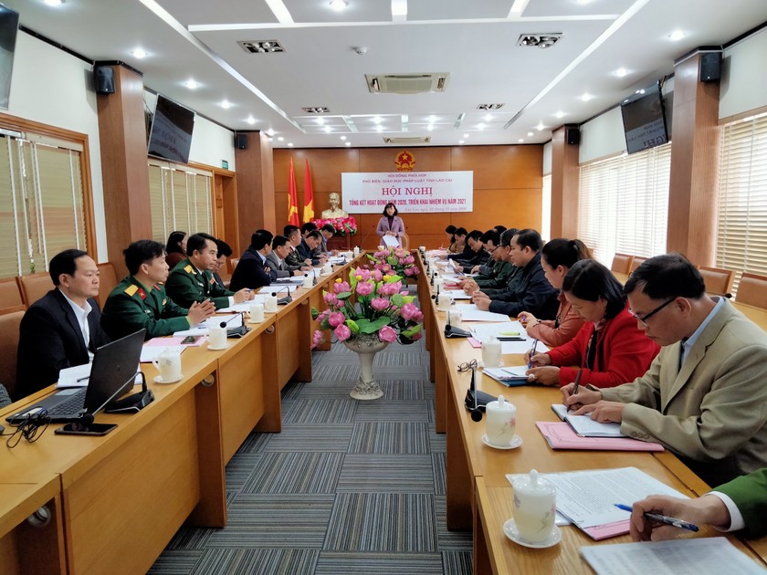 Tỉnh Lào Cai tổng kết, đánh giá hoạt động của Hội đồng phổ biến, giáo dục pháp luật năm 2020