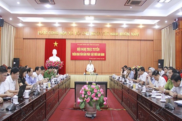 Hà Giang triển khai văn bản pháp luật mới ban hành