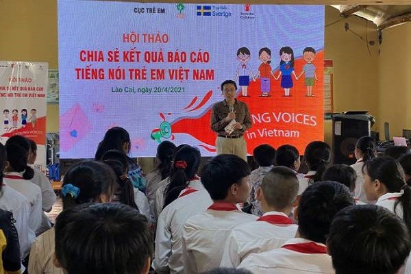 Chia sẻ kết quả báo cáo khảo sát “Tiếng nói trẻ em Việt Nam” tại Lào Cai
