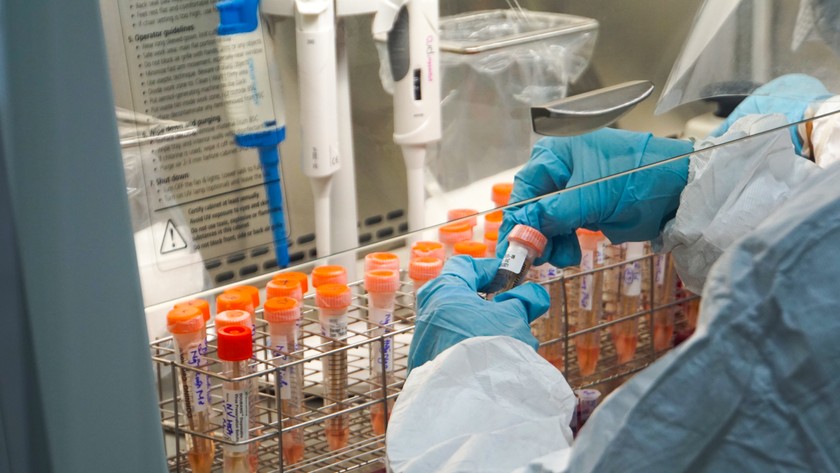 Gần 50 mẫu bệnh phẩm đầu tiên được xét nghiệm SARS-CoV-2 tại BVĐK Quảng Ngãi  