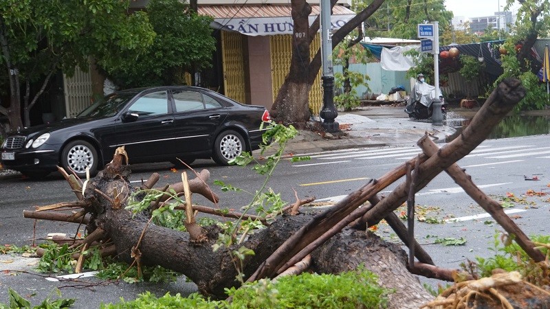 Đà Nẵng sau cơn mưa lớn do ảnh hưởng của bão số 5