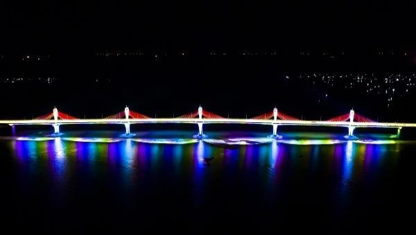 Cây cầu dây văng đầu tiên ở Quảng Ngãi chính thức có tên là cầu Cổ Lũy