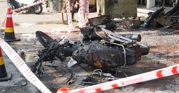 Hiện trường vụ cháy ở Quảng Ngãi khiến 4 người tử vong